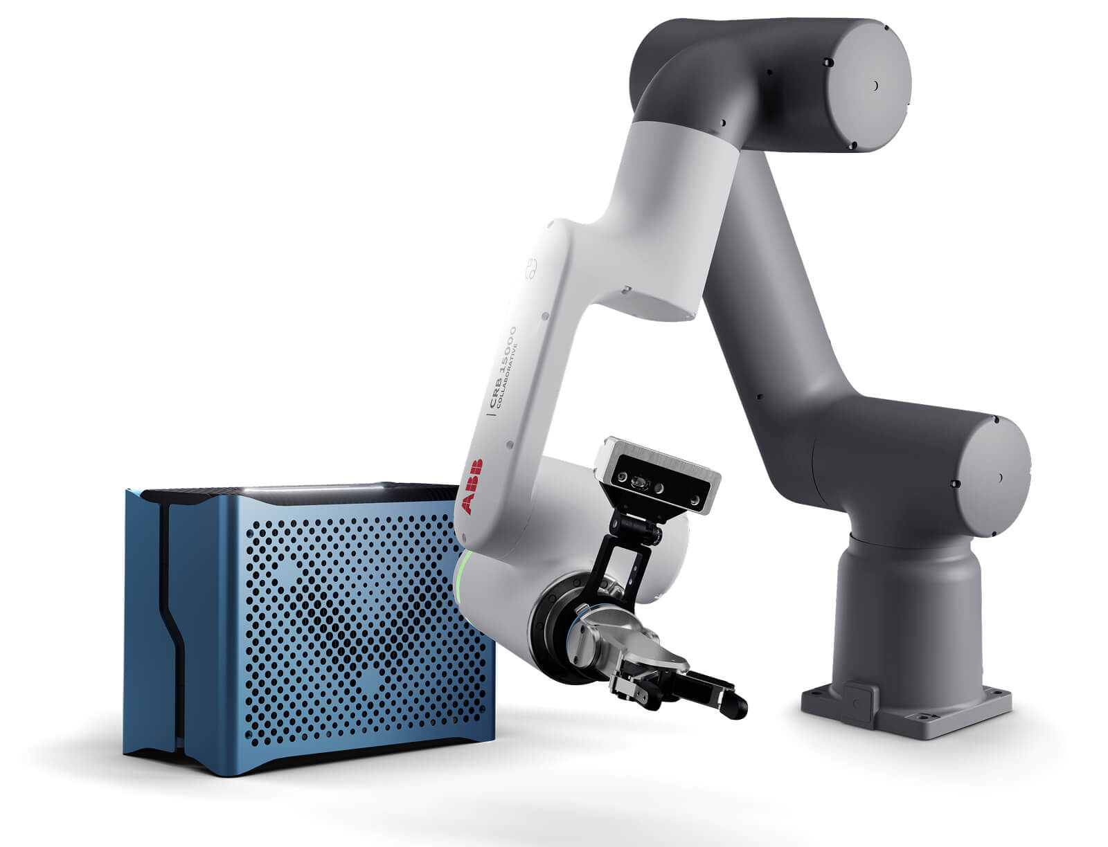 AI Operator detecting and organizing parts with precision