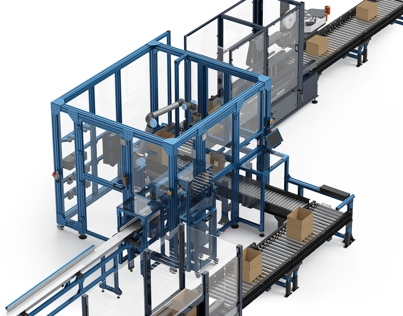 Vitrine de la plateforme d'automatisation de bras robotique Vention