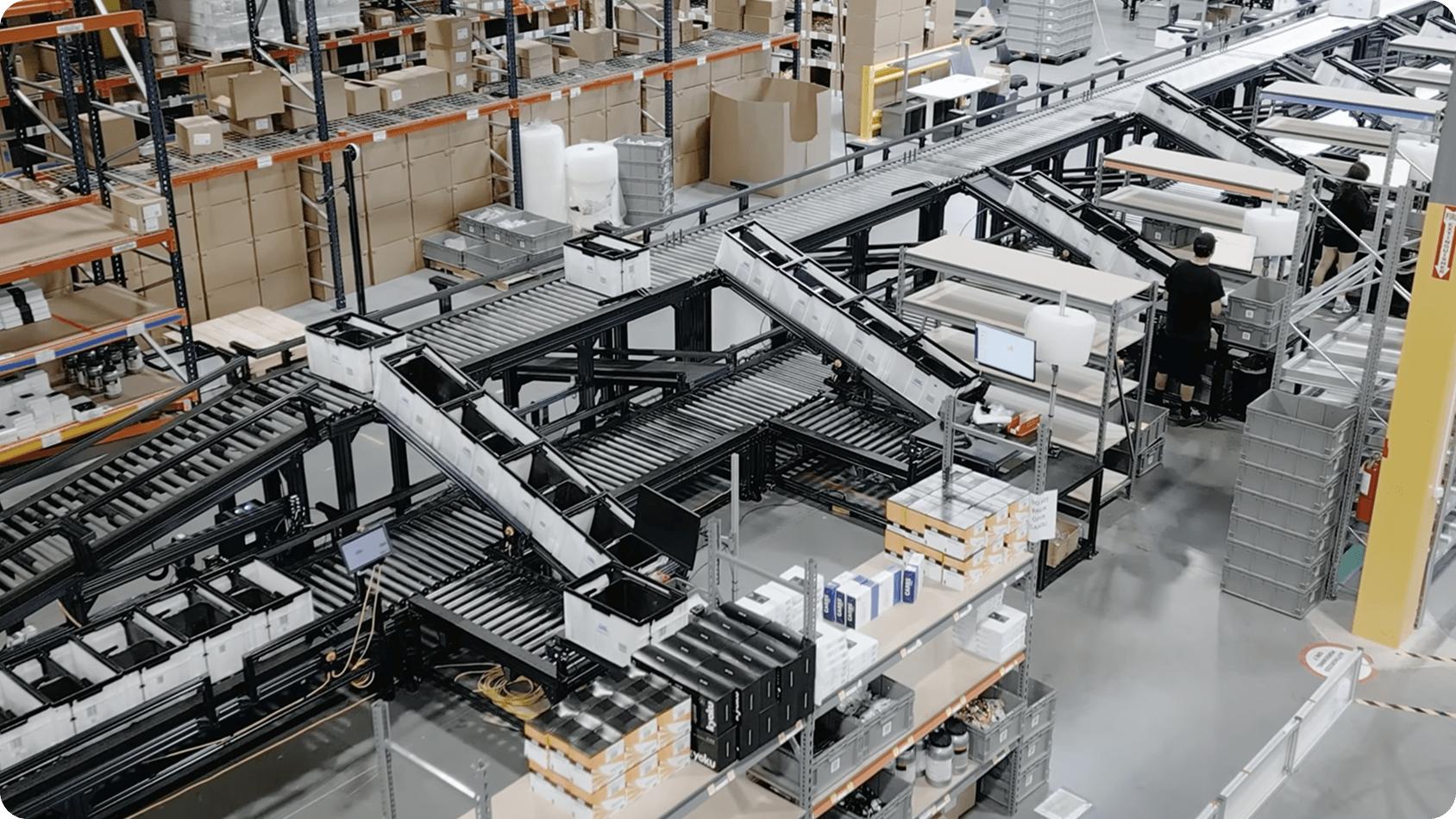 The feed automated a custom conveyor system