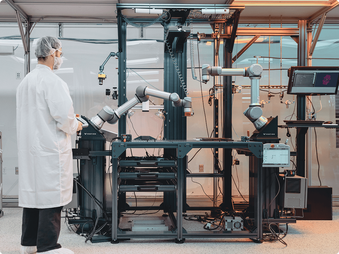 Solestial Scaled Space-Grade Solar Manufacturing with Automation