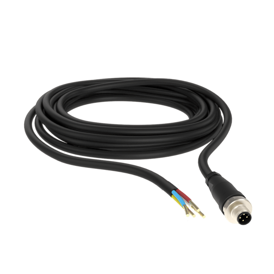 Part M12 A-Keyed 4-Pin Male to Leads 1m image