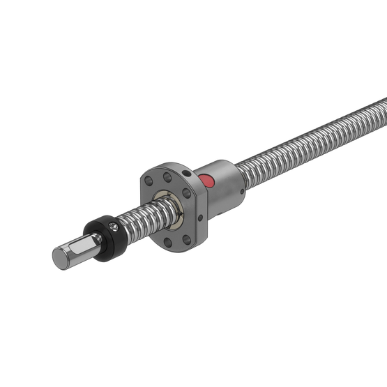 Part 1580mm x 16mm OD Ball Screw with Ball Nut and Shaft Collar image