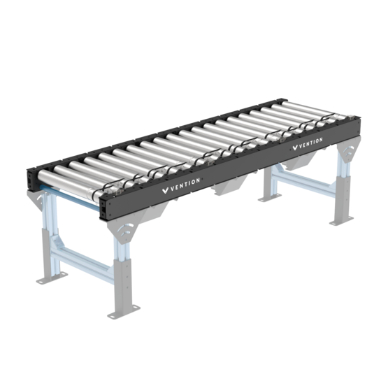 Straight 3-Zone O-Ring Conveyor (1575mm L x 405mm W)