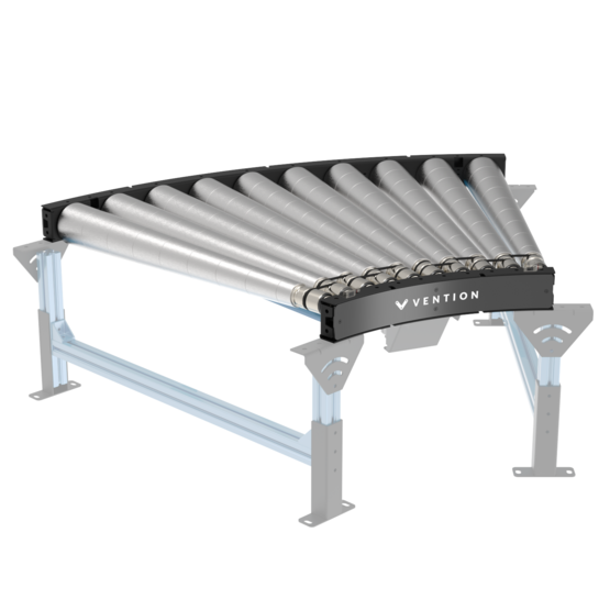 Curved 1-Zone O-Ring Conveyor (45° Segment x 945mm W)