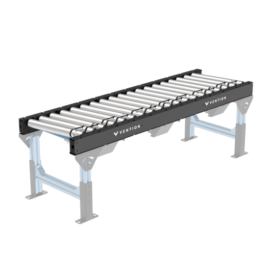 Right-to-Left Skewed 3-Zone O-Ring Conveyor (1575mm L x 405mm W)
