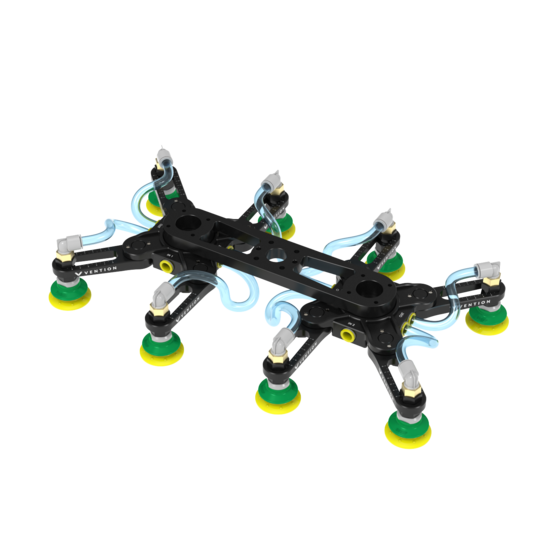 Vention Modular Vacuum Double Gripper, Medium (52mm Cups)