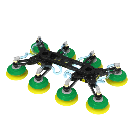 Vention Modular Vacuum Double Gripper, Medium (110mm Cups)