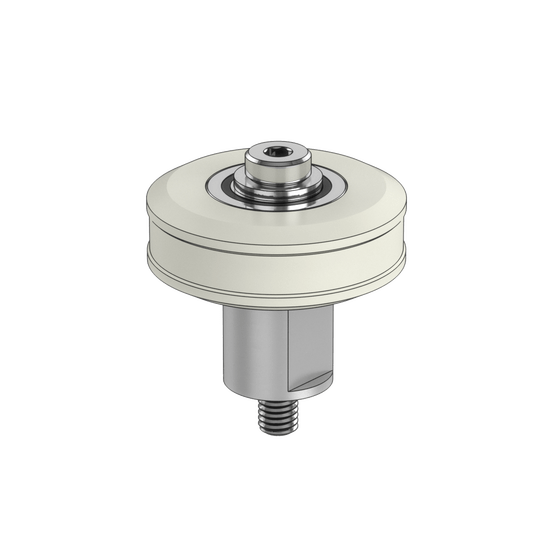 Part Large Nylon Roller Wheel with Eccentric Bushing image