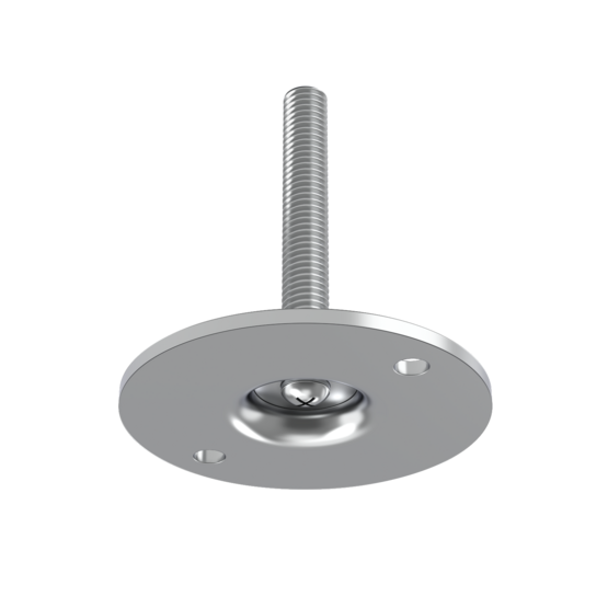 KIPP M8 x 50mm Leveling Foot, with 60mm Round Base