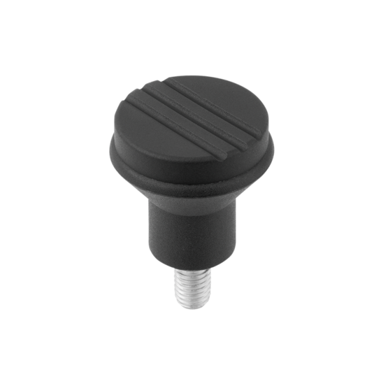 Part KIPP M8 x 15mm Mushroom Knob, with 33mm Diameter (Black) image