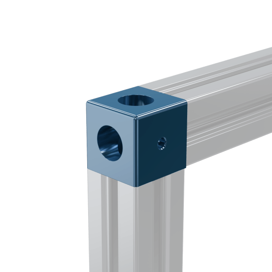 Part 2-Way Extrusion End Connector with Panel Cutouts image