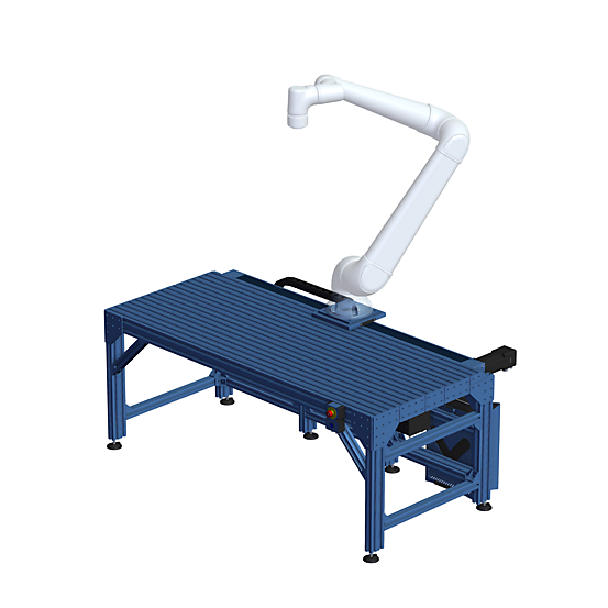 Robot 7th axis station - Enclosed Timing Belt Actuator 1530mm