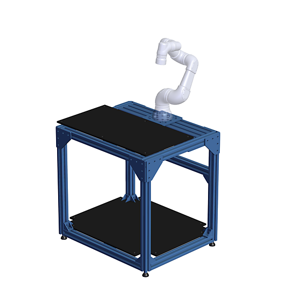 X-Small Robot Workstation - Plastic Panel Work Surface