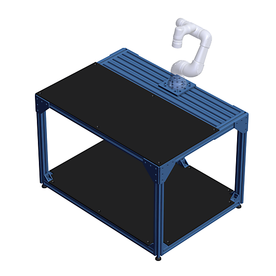 Small Robot Workstation - Plastic Panel Work Surface