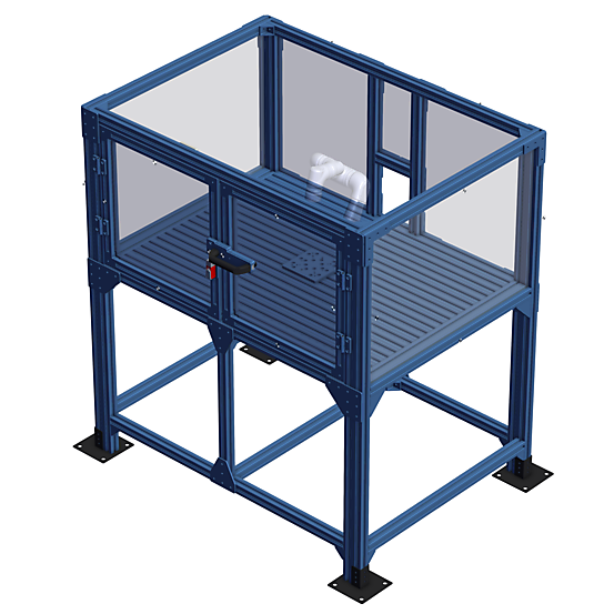 X-Small Robot Cell Structure - Enclosed