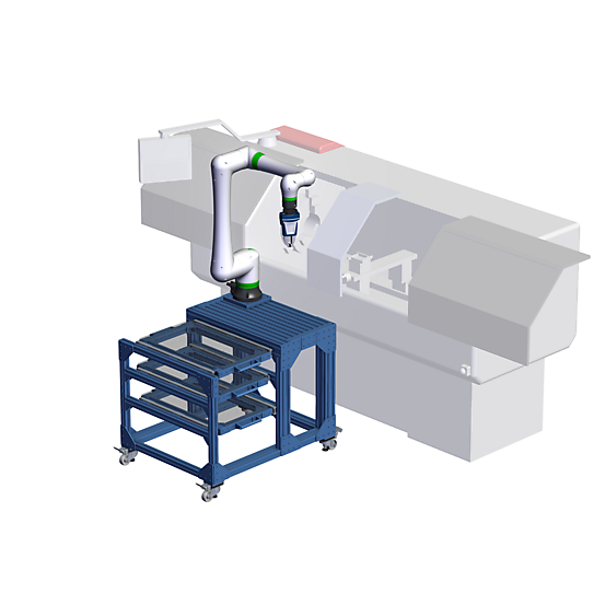 Robot Programming Demo - Machine tending with CRX10iaL