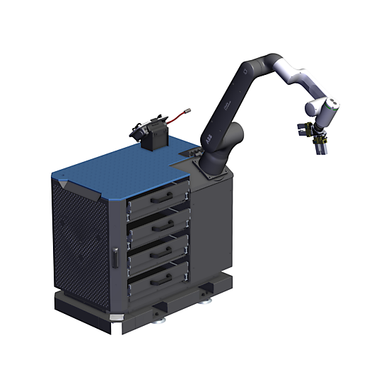 GoFa12 Drawer System for Machine Tending