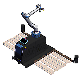 UR20 Fixed Pedestal Rapid Series Palletizer 2 with Safety