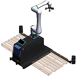 CRX30 Telescopic Pedestal Rapid Series Palletizer 2 with Safety