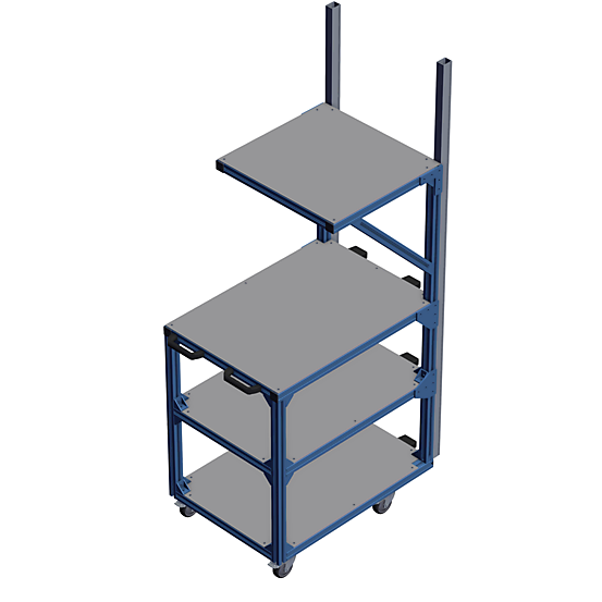 TFF Cart with SS shelves TFF Cart with SS shelves