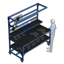 2m x 0.9m Assembly Workstation