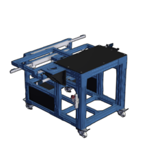 Machine Tending Mobile Cart with 3 Drawers