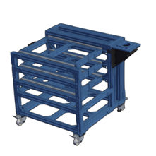 Shaltz Machine Tending Mobile Cart with 3 Drawers