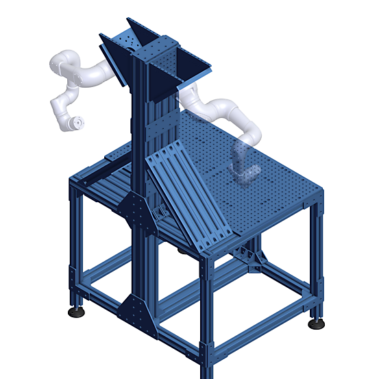 Dual Overhead Robot Workstation