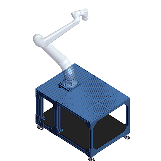 Flat Tray System for Machine Tending - Medium Cobots