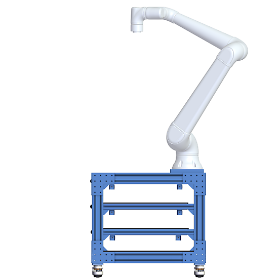 Drawer System for Machine Tending - Medium Cobots Side view