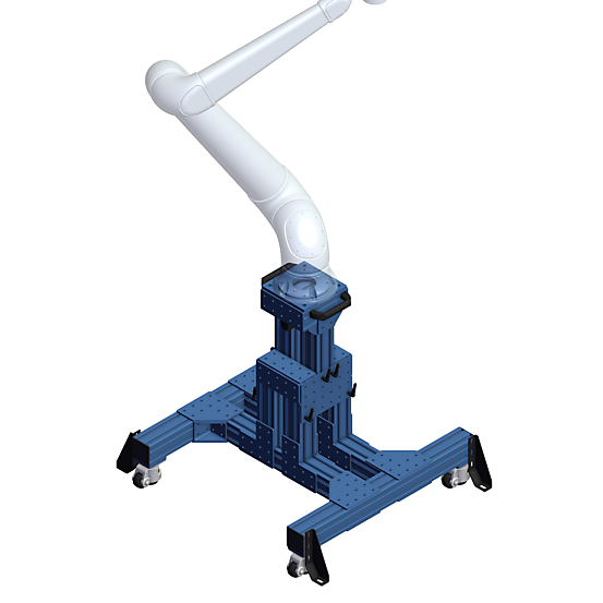 Medium Robot Pedestal - Mobile and Height Adjustable
