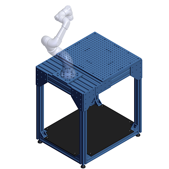 Small Robot Workstation - Tooling Plate Work Surface