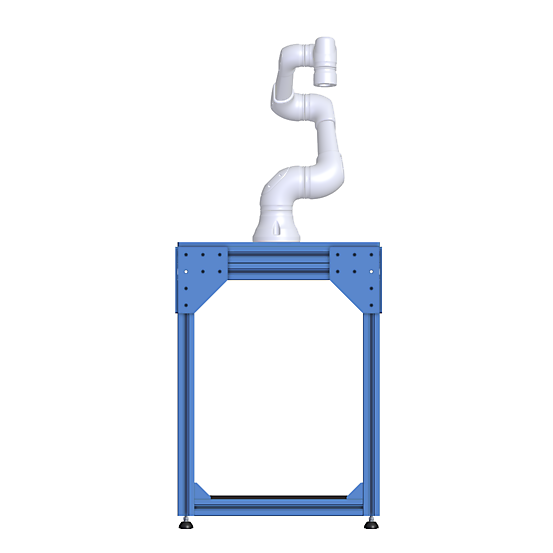 Small Robot Workstation - Tooling Plate Work Surface