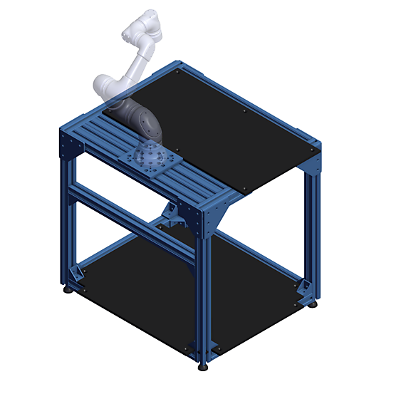 X-Small Robot Workstation - Plastic Panel Work Surface