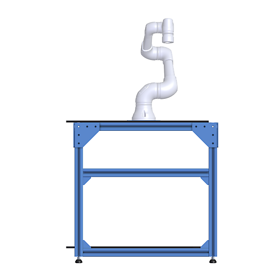 X-Small Robot Workstation - Plastic Panel Work Surface