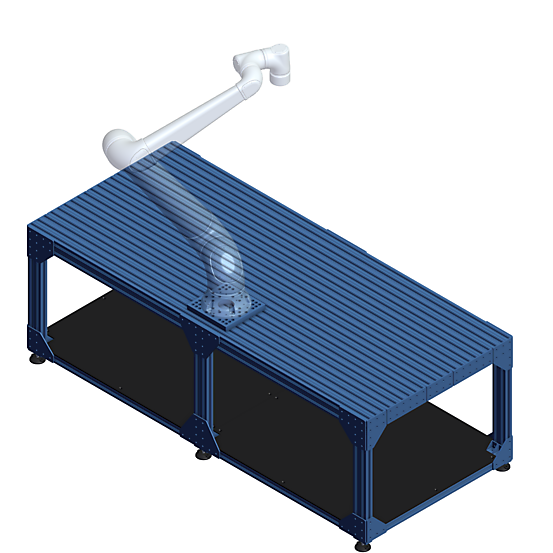 Medium Robot Workstation Angled view