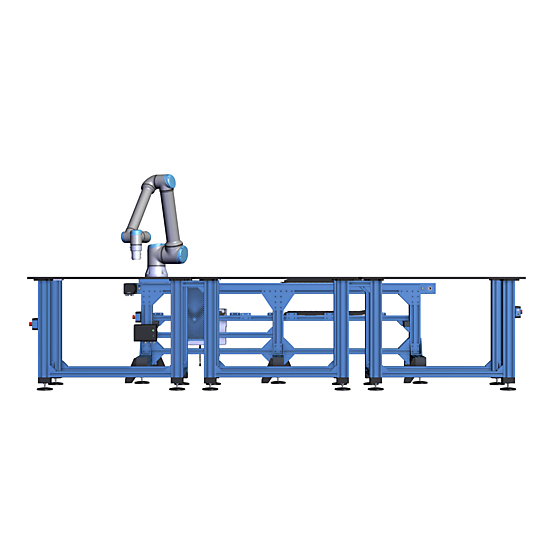 UR10e 7th Axis Triple Welding Table  Front view
