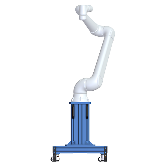 Heavy-Duty Robot Pedestal – Mobile Front view