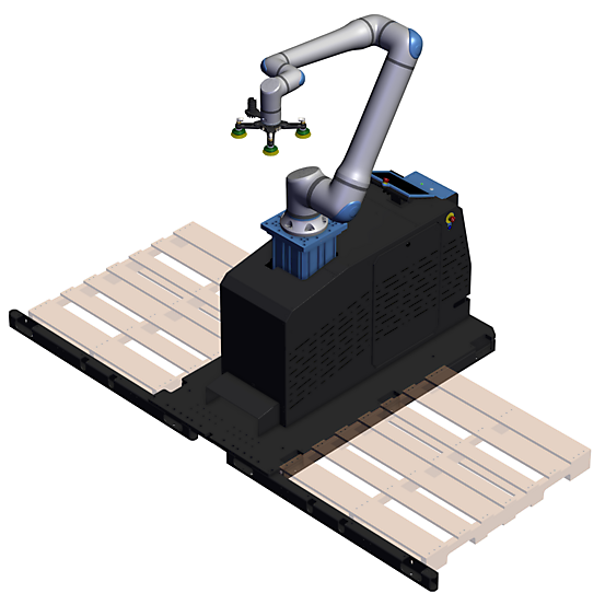 UR20 Fixed Pedestal Rapid Series Palletizer 2 Angled view