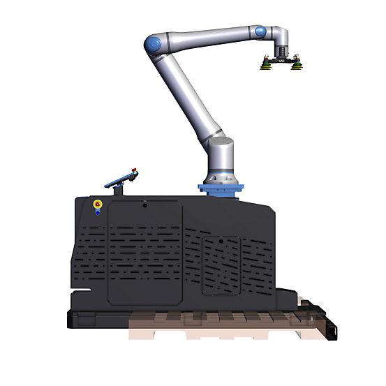 UR20 Telescopic Pedestal Rapid Series Palletizer 2 Side view