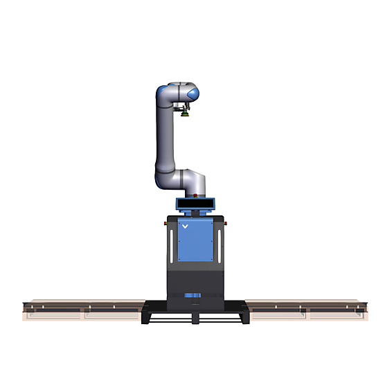 UR20 Telescopic Pedestal Rapid Series Palletizer 2 Front view