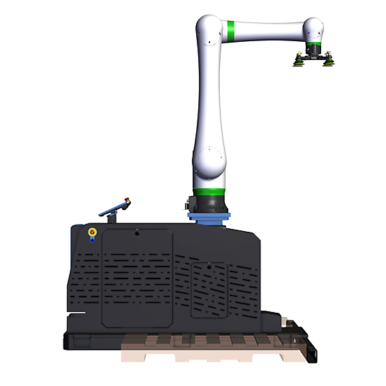 CRX30 Telescopic Pedestal Rapid Series Palletizer 2 Side view