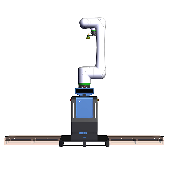CRX30 Telescopic Pedestal Rapid Series Palletizer 2 Front view