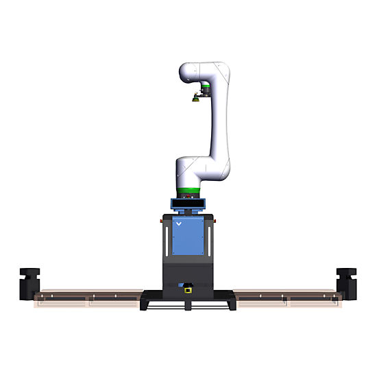 CRX30 Telescopic Pedestal Rapid Series Palletizer 2 with Safety Front view