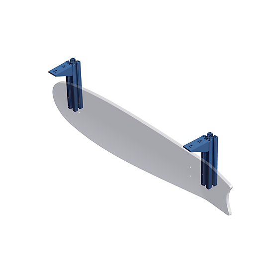 skate bord shelf Angled view