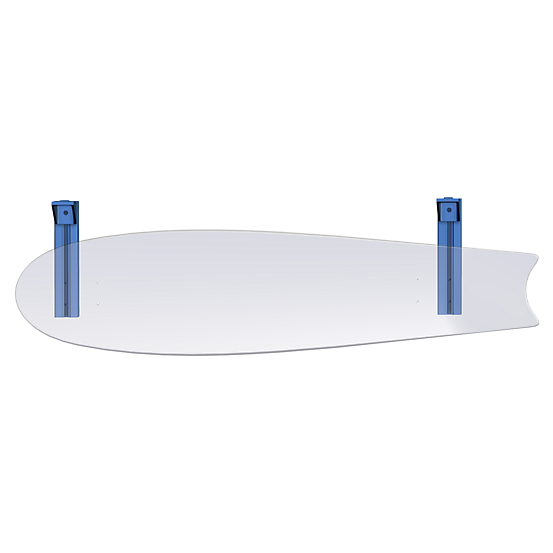 skate bord shelf Front view