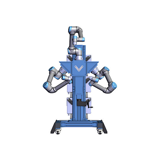 Robotic Surgery - Triple Overhead Robot Stand Front view