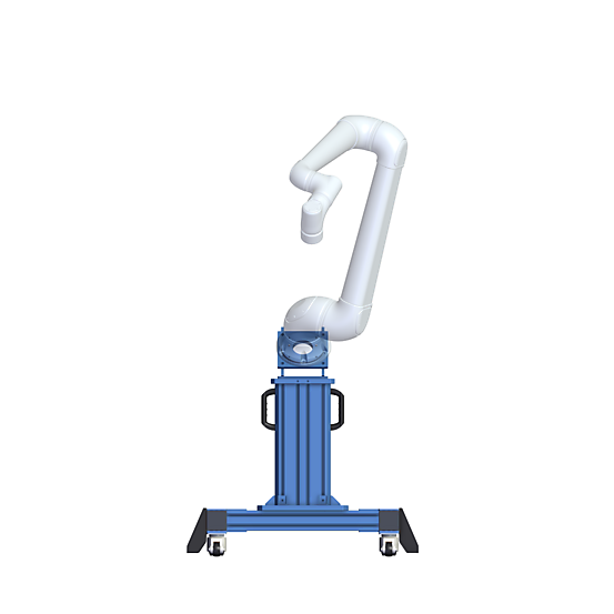Heavy-Duty Robot Pedestal - Mobile with Angled Mount
